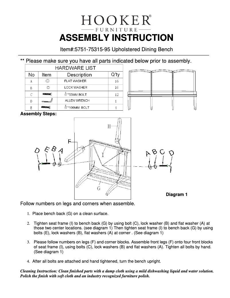 Page 1 of the manual User Manual Hooker 5751-75315-95