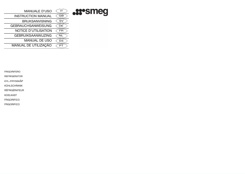 Page 1 of the manual User Manual Smeg FA390X1