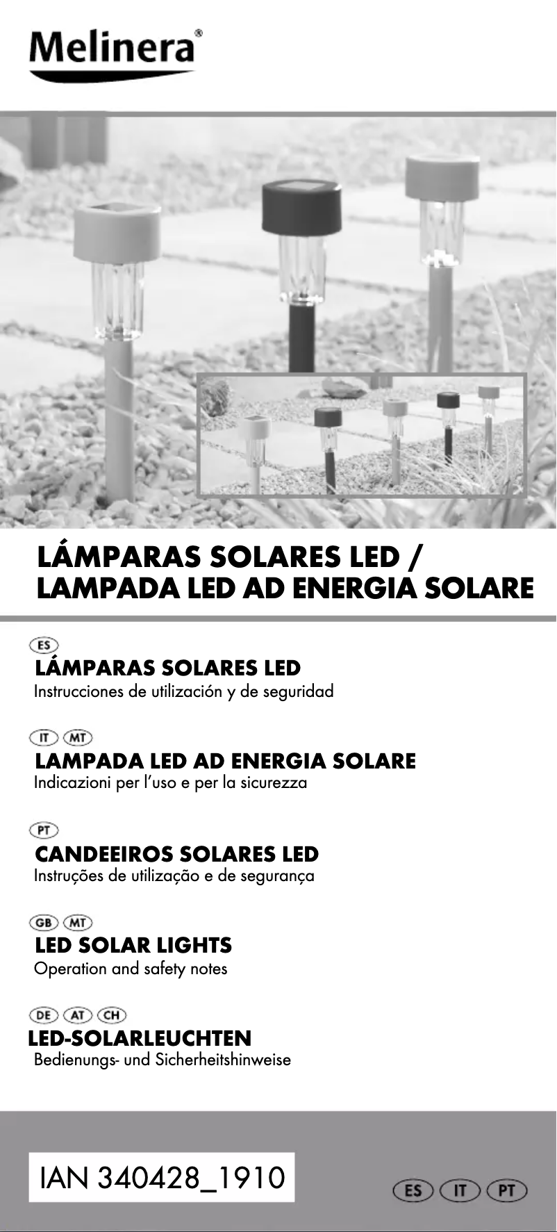 Page 1 of the manual User Manual Melinera HG03854
