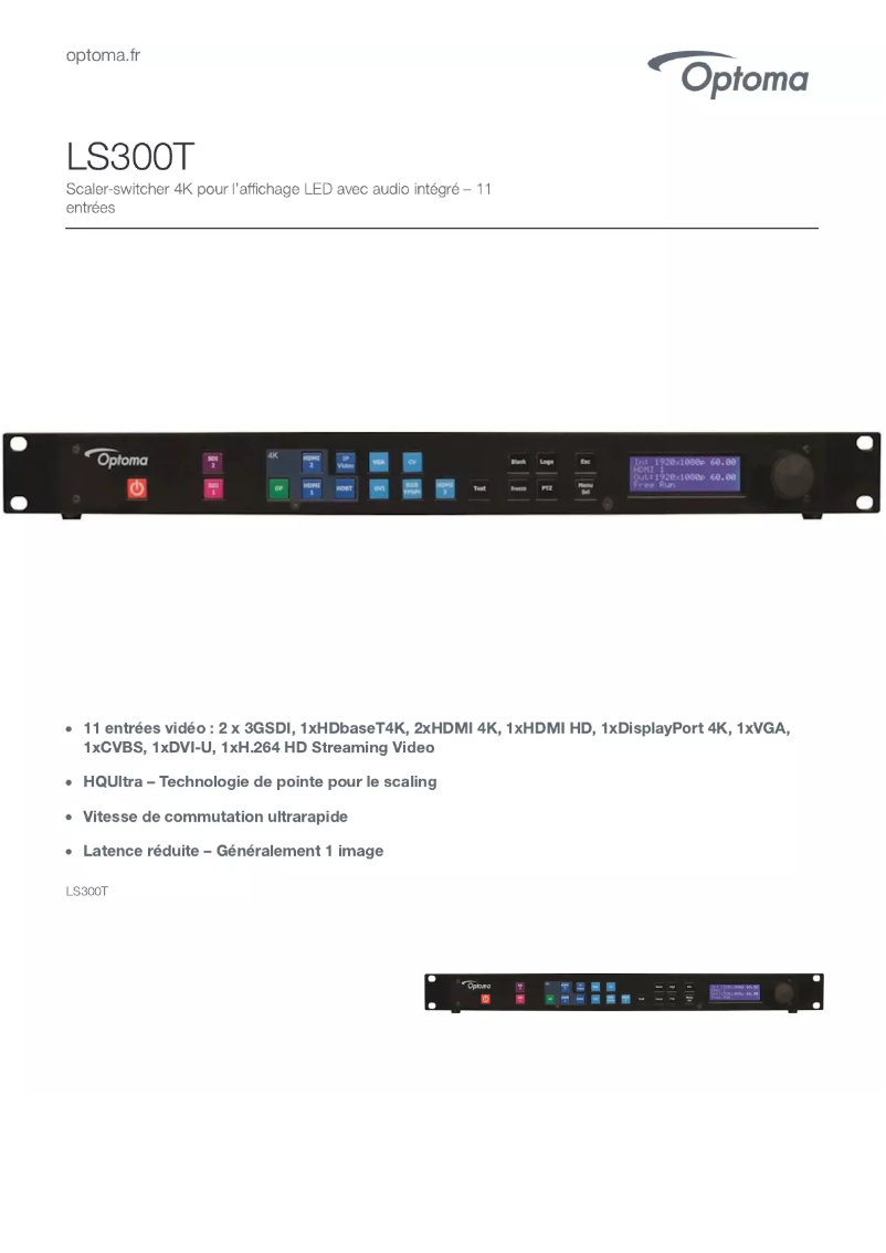 First page image of the manual for LS300T