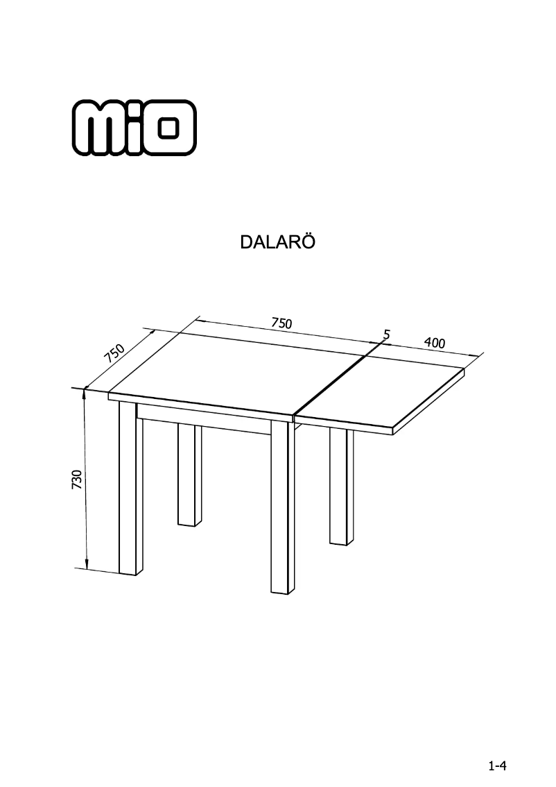 Page 1 of the manual User Manual Mio Dalarö