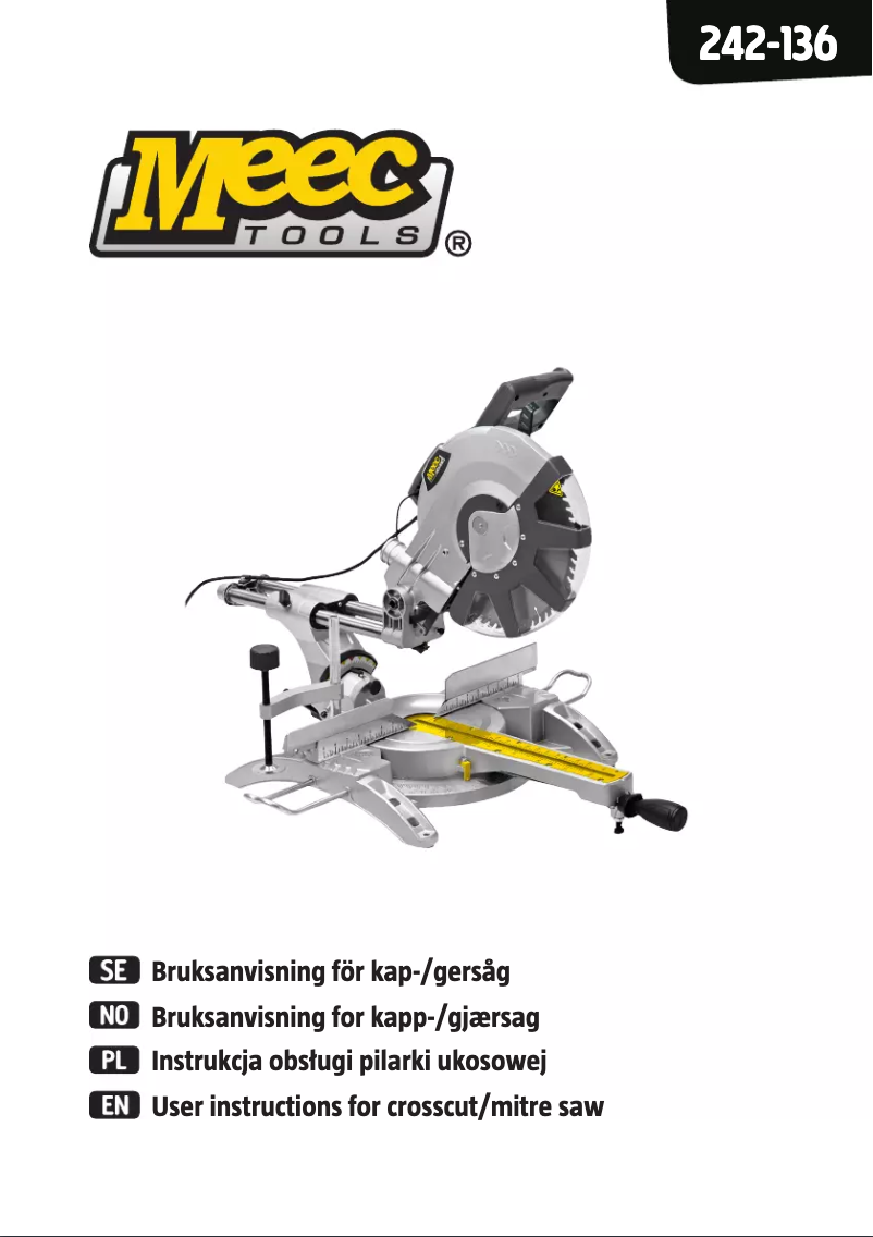 First page image of the manual for 242-136