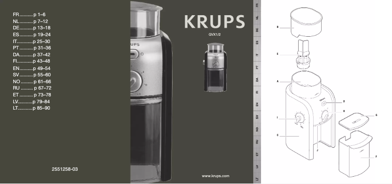 First page image of the manual for Expert GVX231