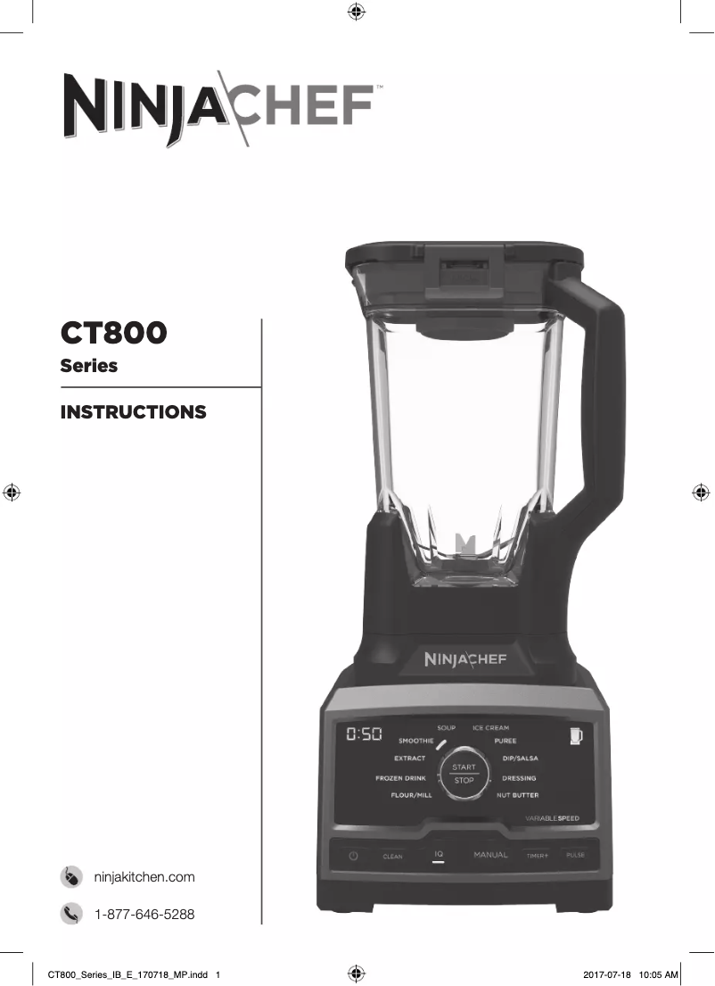Page 1 of the manual Use and Maintenance Manual Ninja CT810