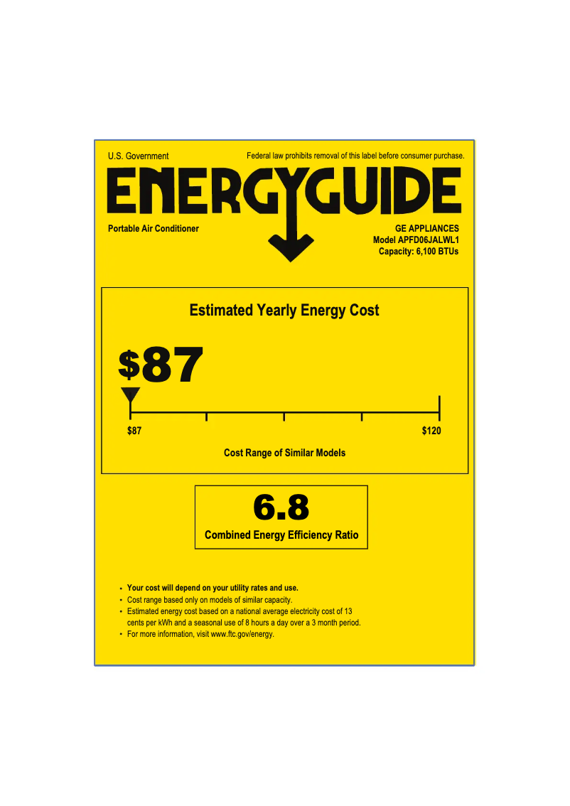 First page image of the manual for APFD06JALW