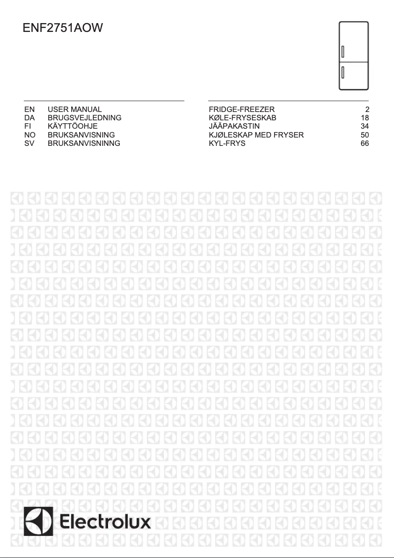 Page 1 of the manual User Manual Electrolux ENF2751AOW