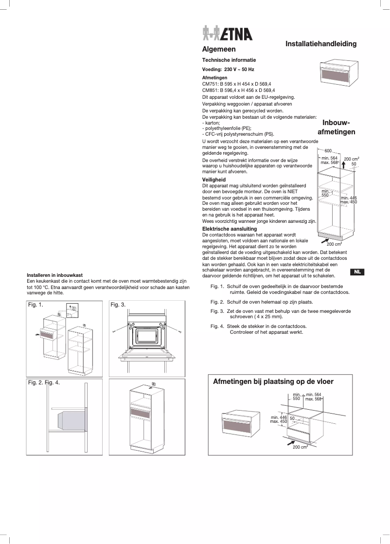 First page image of the manual for CM751ZT