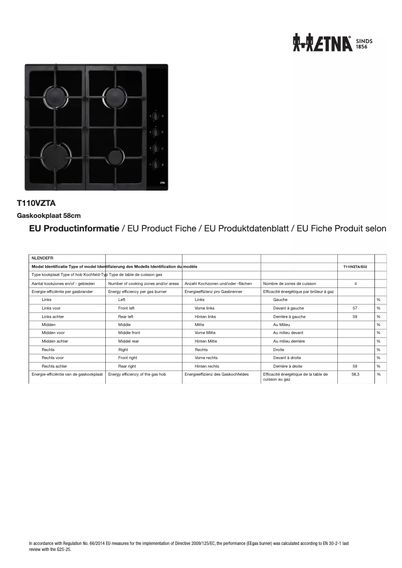 First page image of the manual for T110VZTA