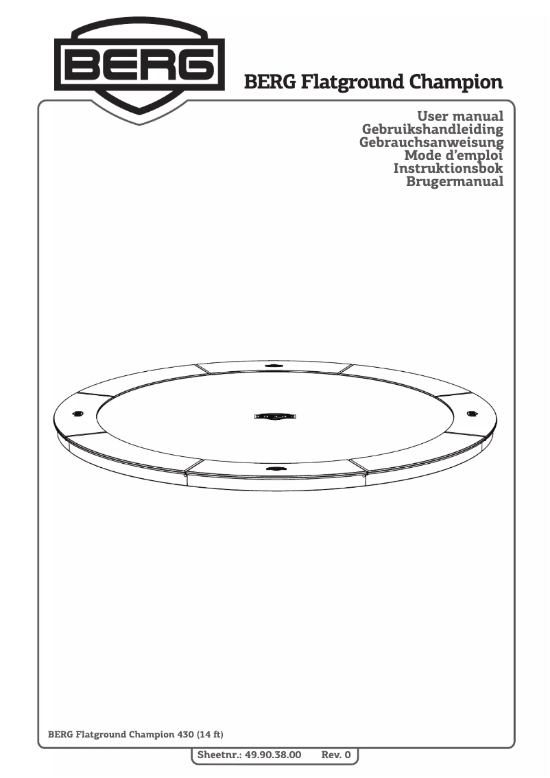 First page image of the manual for Flatground Champion 430