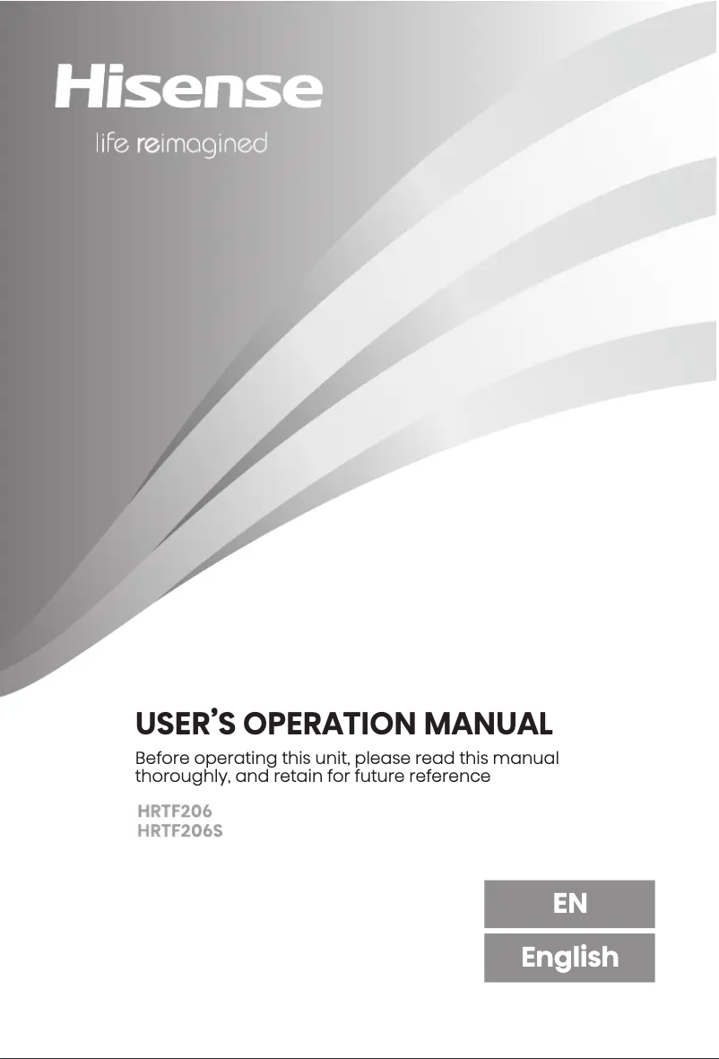First page image of the manual for HRTF206
