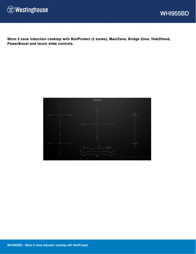 First page image of the manual for WHI955BD