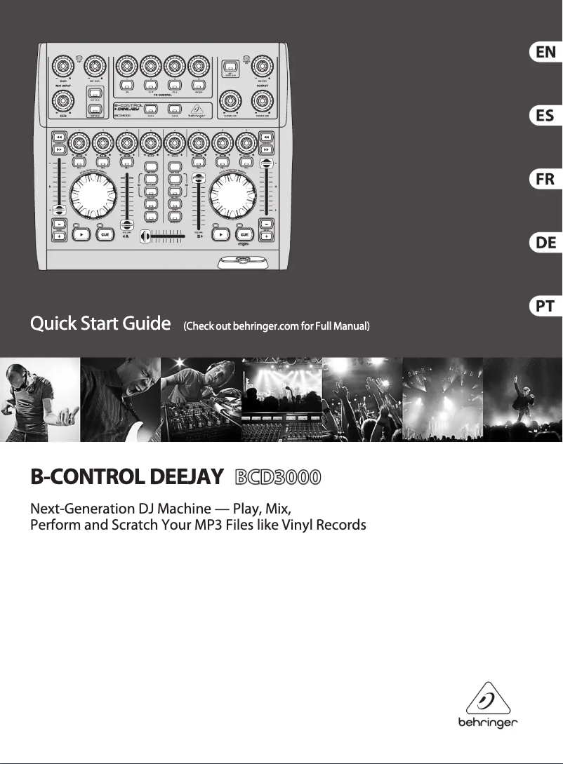 First page image of the manual for B-Control Deejay BCD3000