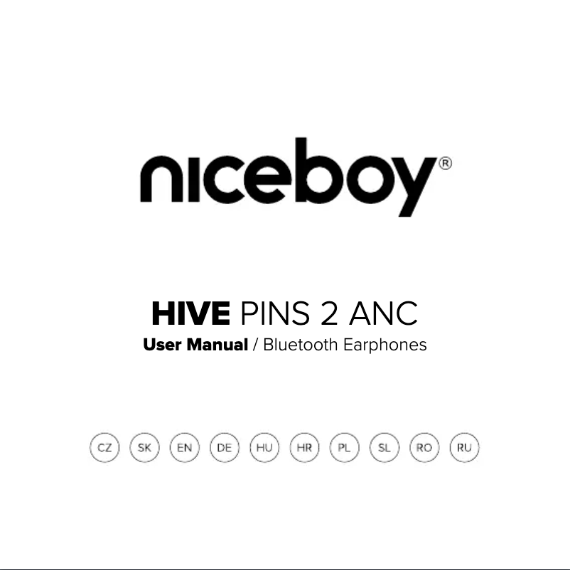 First page image of the manual for HIVE Pins 2 ANC