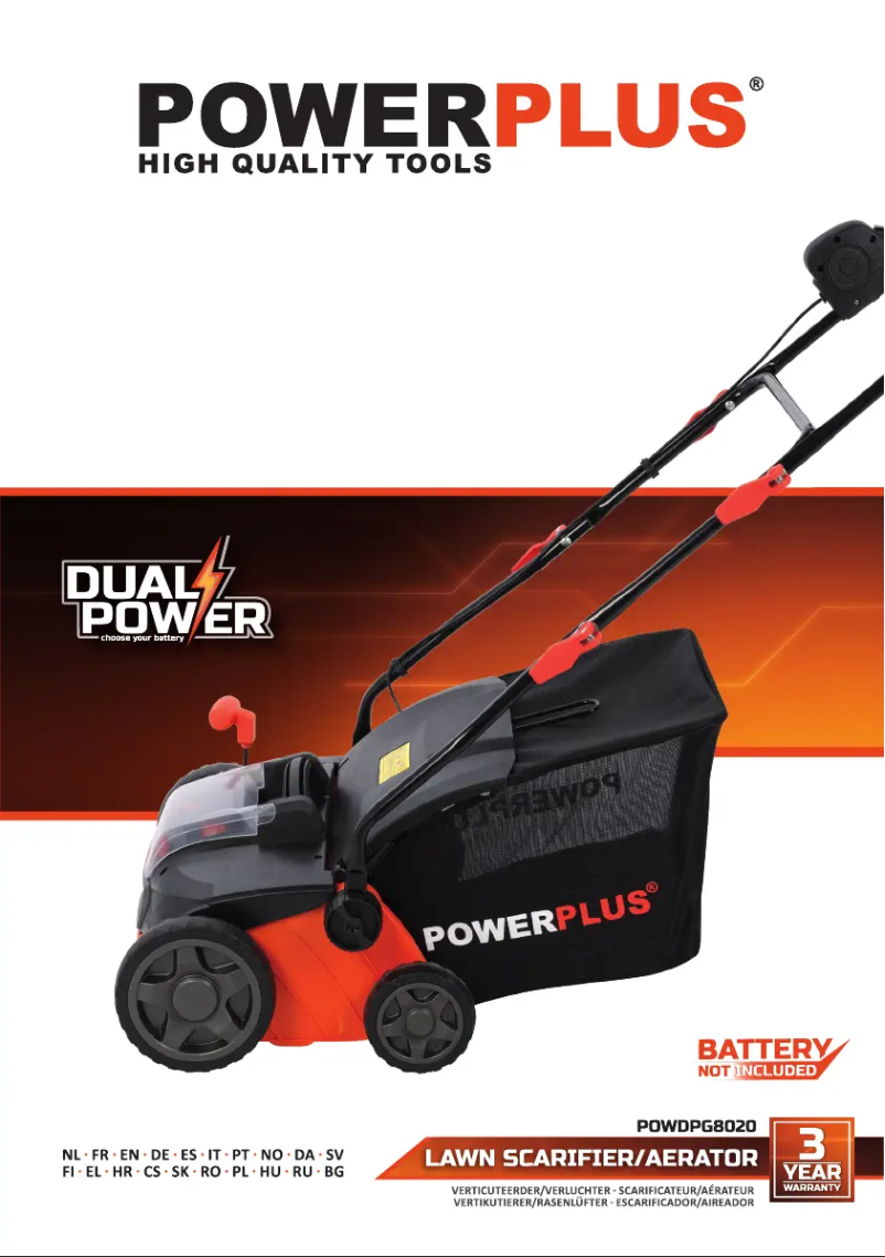 Page 1 of the manual User Manual PowerPlus POWDPG8020