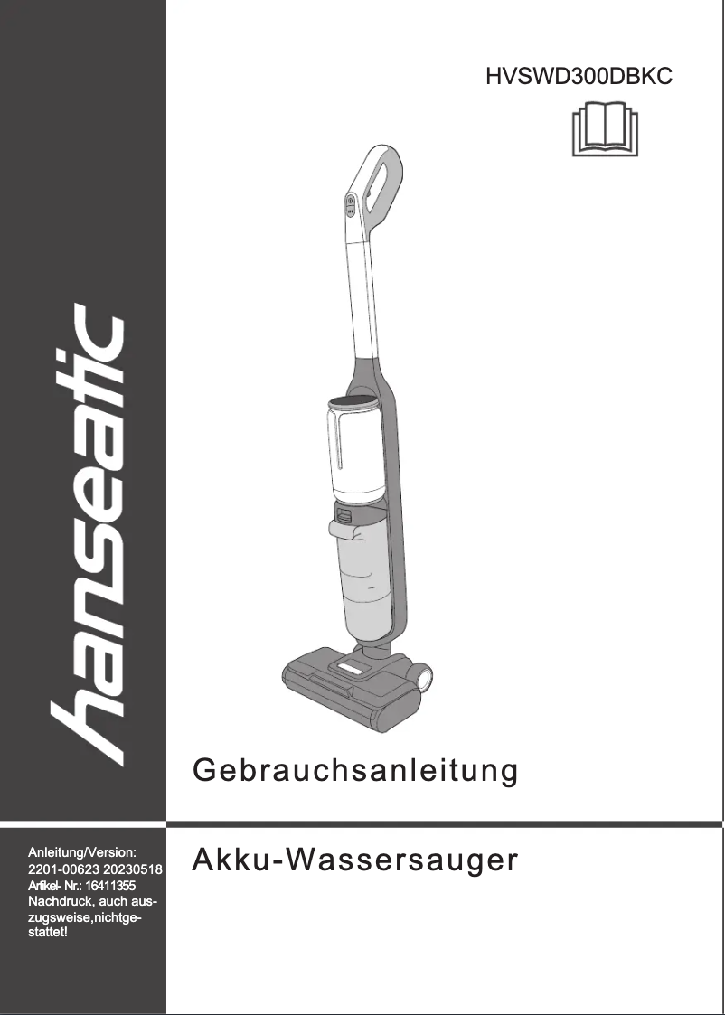 First page image of the manual for HVSWD300DBKC