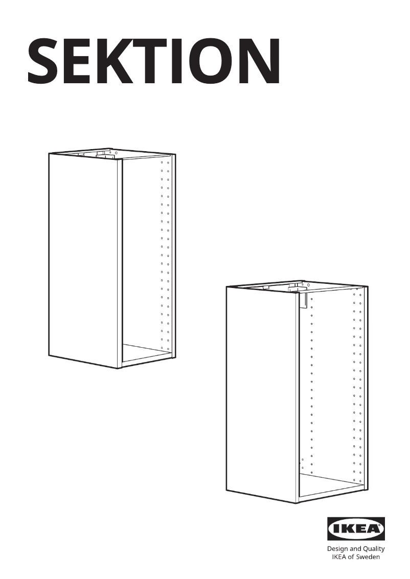 First page image of the manual for SEKTION 902.653.93