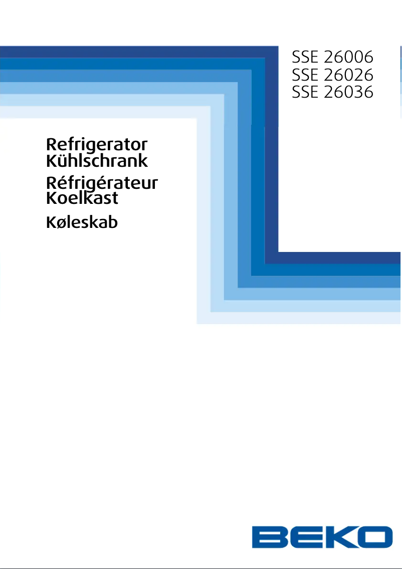 First page image of the manual for SSE 26026 S