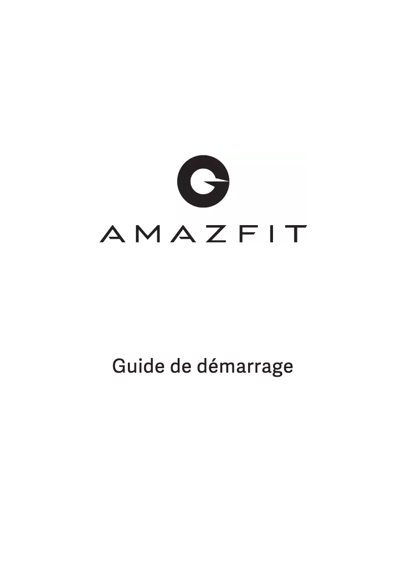 Page 1 of the manual User Manual Amazfit Stratos