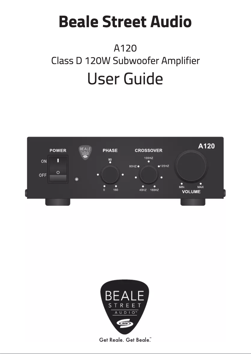 First page image of the manual for A120