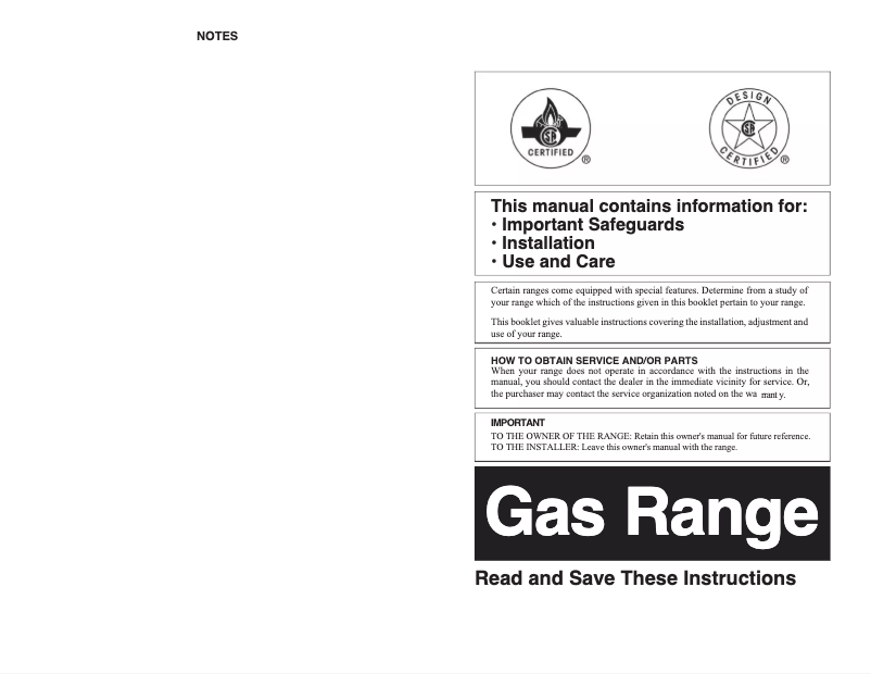 First page image of the manual for WNM2307DK