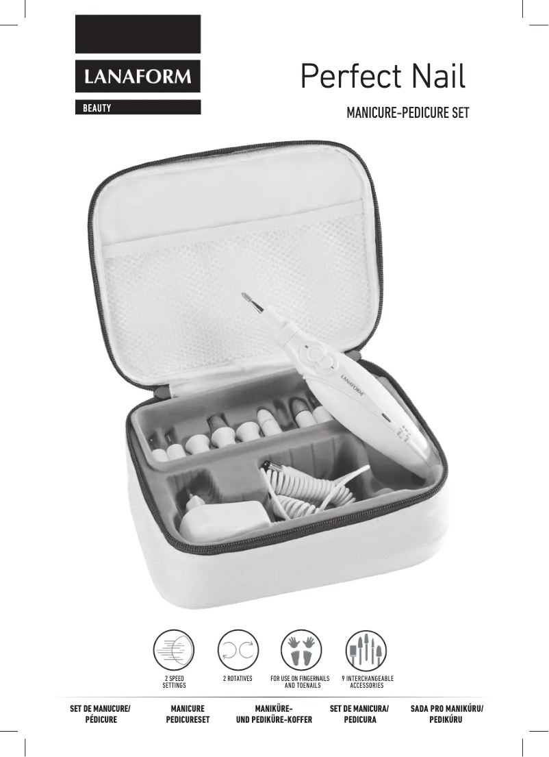 Page 1 of the manual User Manual Lanaform Perfect Nail