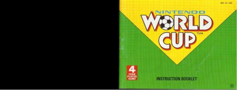 Page 1 de la notice Manuel utilisateur Nintendo World Cup (NES)
