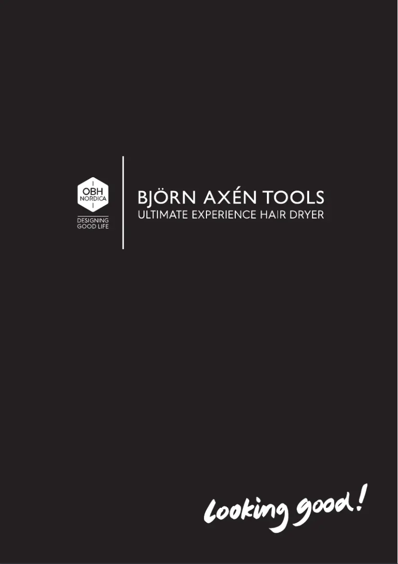 Page 1 of the manual User Manual OBH Nordica Björn Axén Ultimate Experience NV9240N0