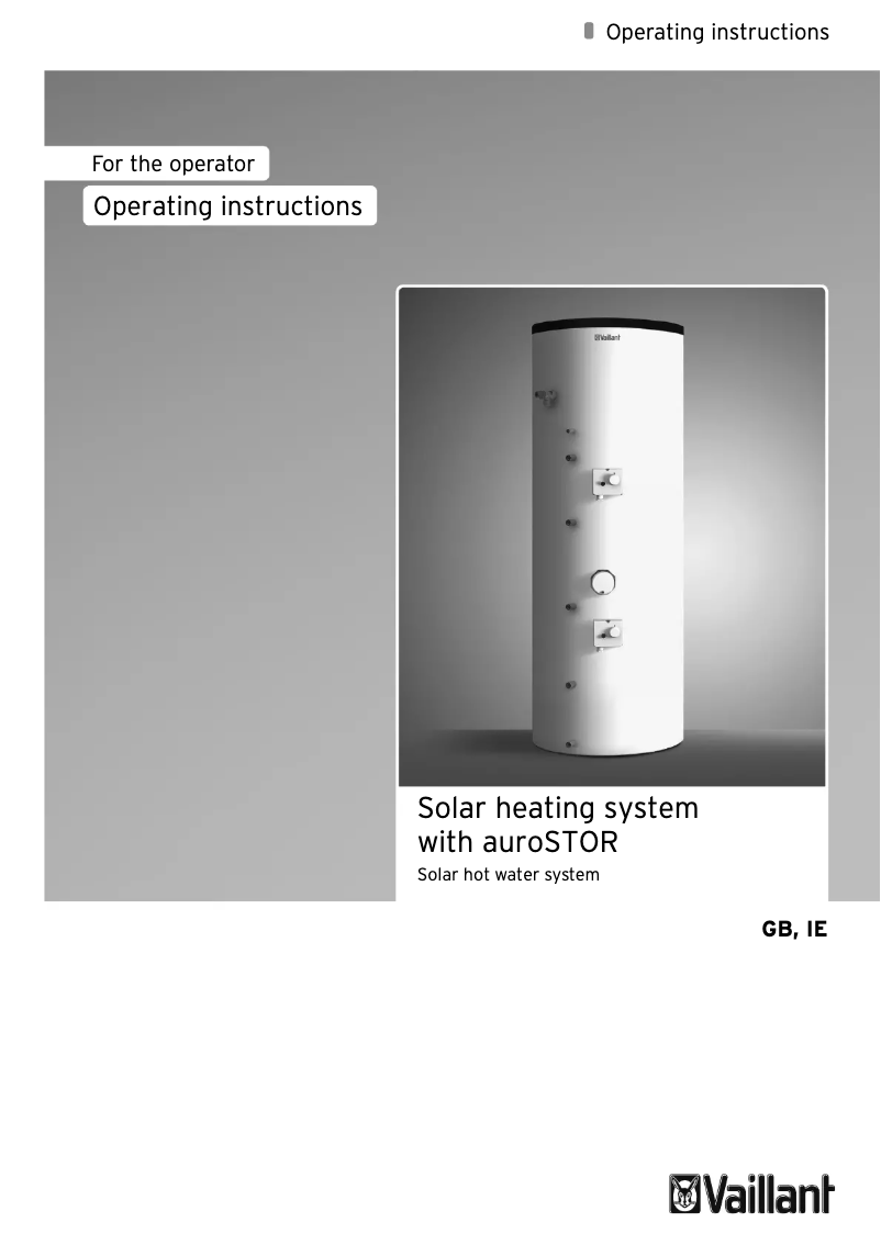 First page image of the manual for AuroSTOR VIH S GB 210