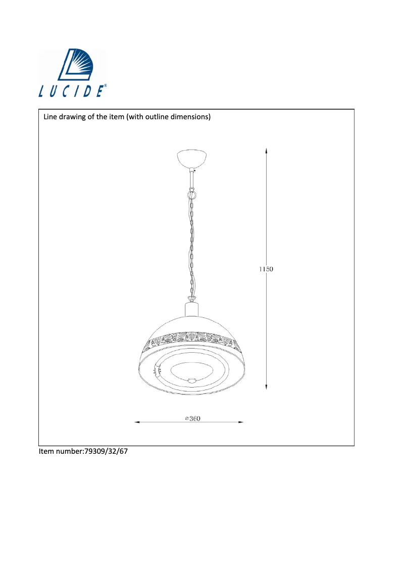 Page 1 of the manual User Manual Lucide Quinto 79309/32/67