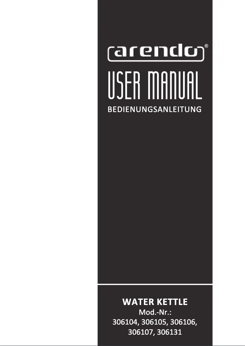 Page 1 of the manual User Manual Arendo Vintage 306107
