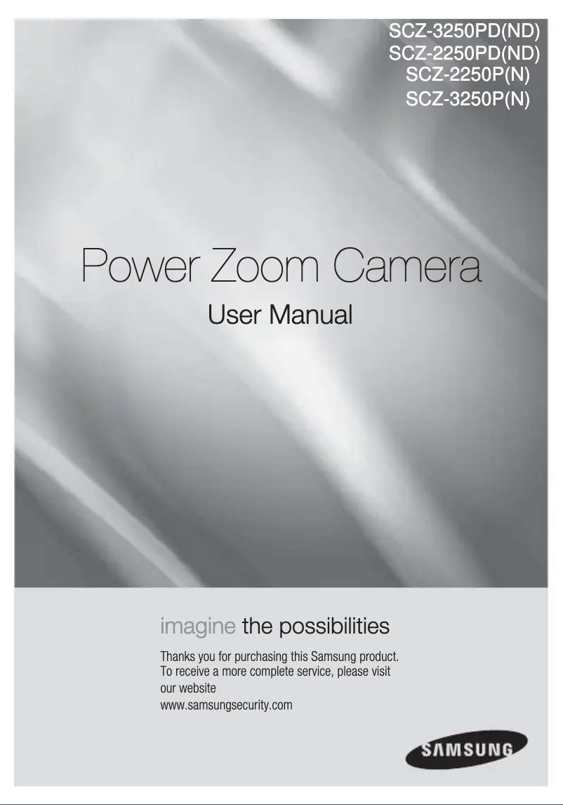 Page 1 of the manual User Manual Samsung SCZ-2250
