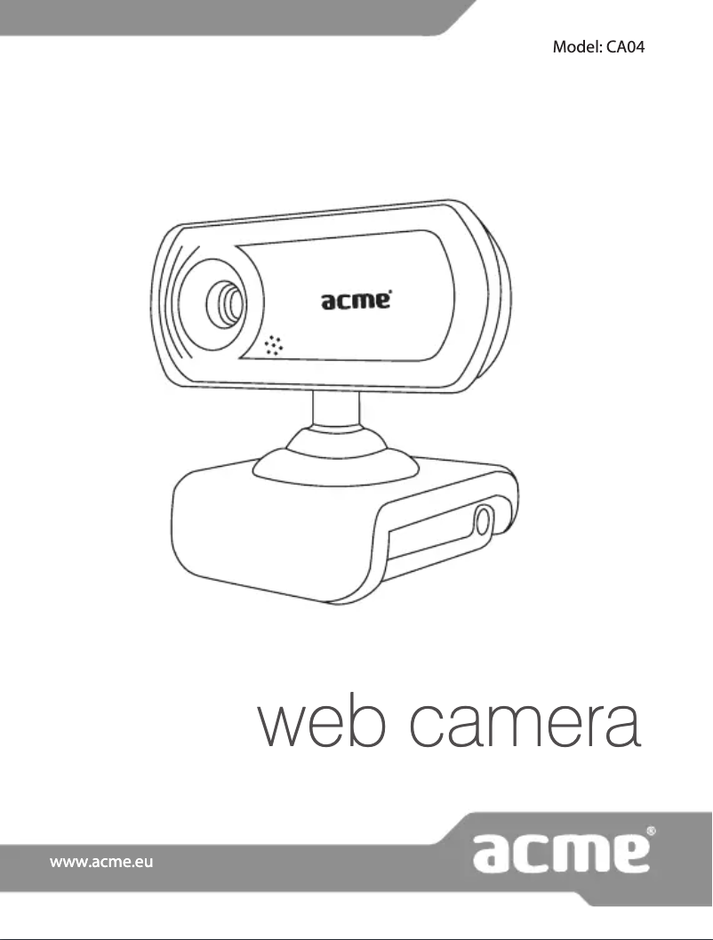 Page 1 of the manual User Manual Acme Made CA04