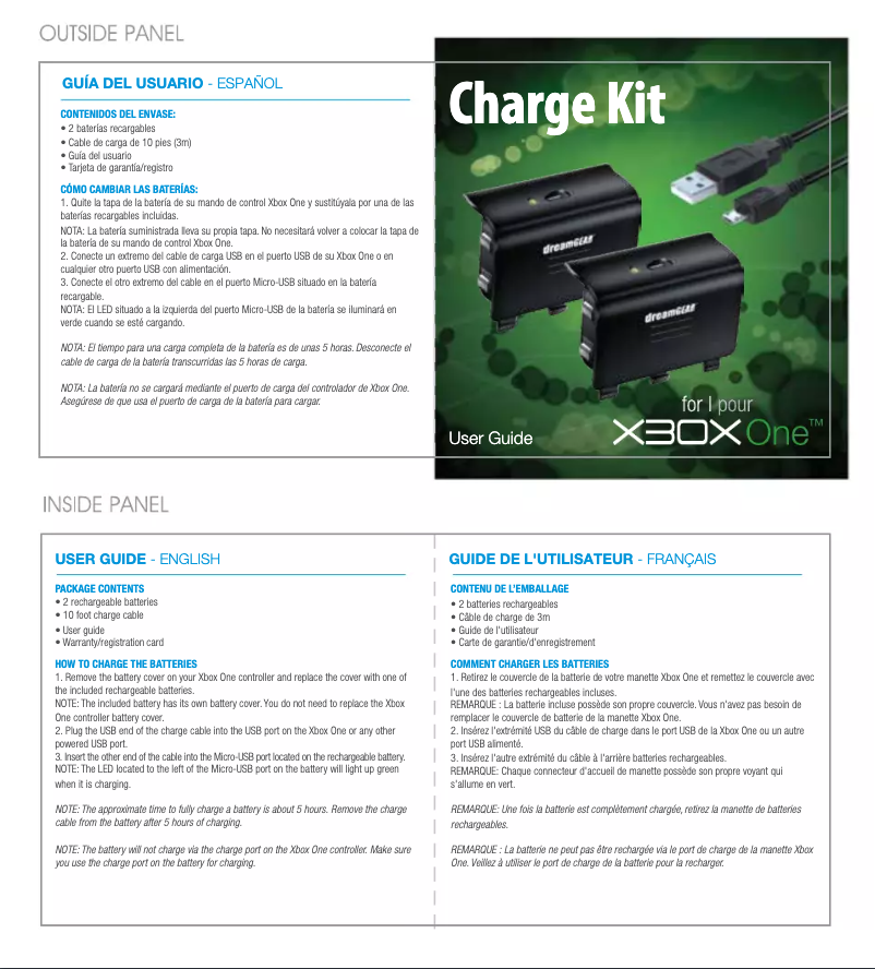 Page 1 of the manual User Manual dreamGEAR DGXB1-6608