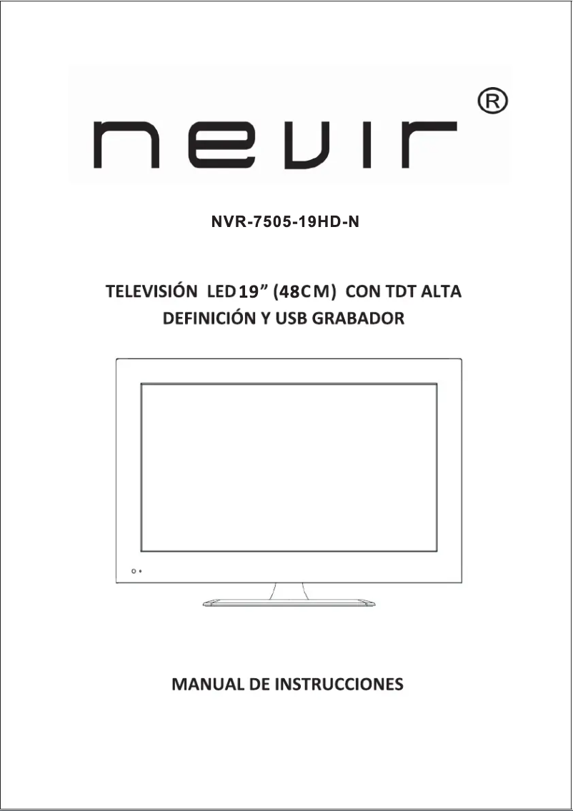 First page image of the manual for NVR-7505-19HD-N