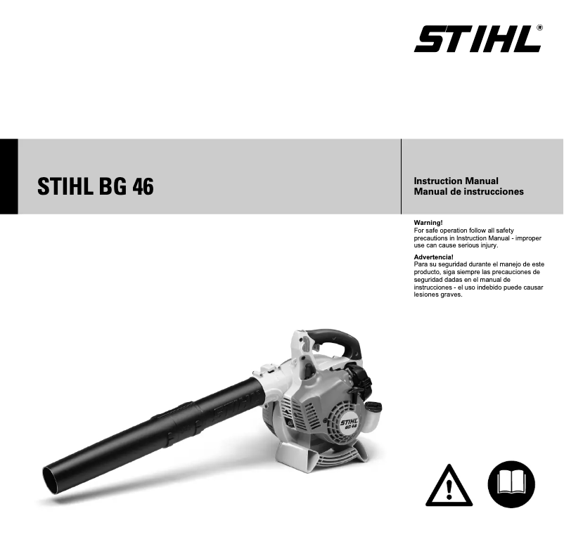 Page 1 of the manual User Manual Stihl BG 46