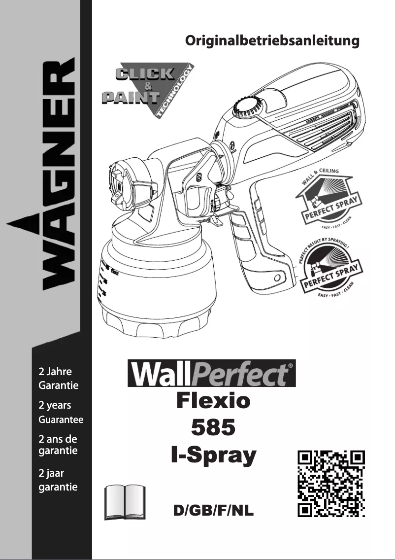 First page image of the manual for WallPerfect Flexio 585