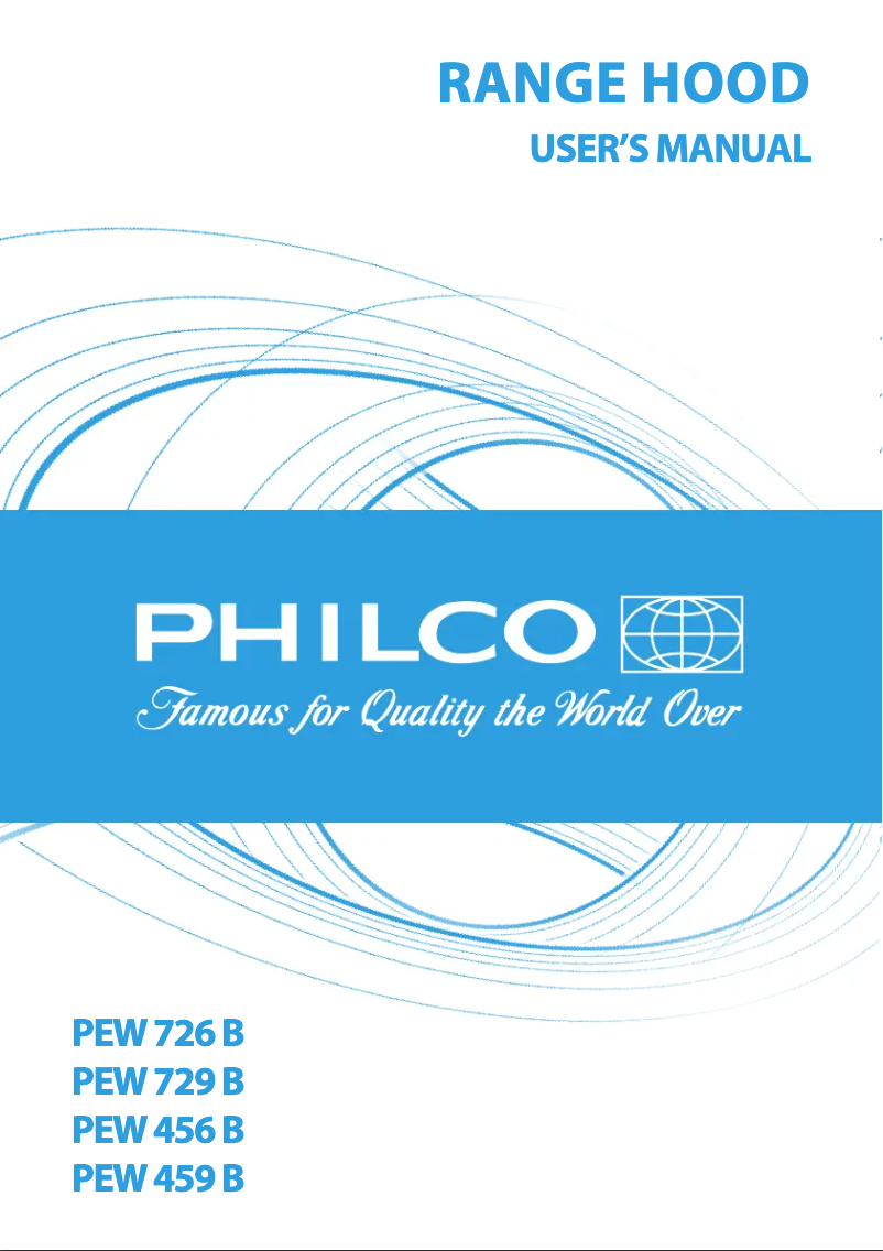 Page 1 of the manual User Manual Philco PEW 459 B