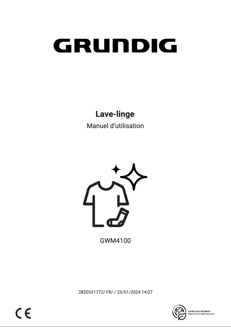 First page image of the manual for GWM4100