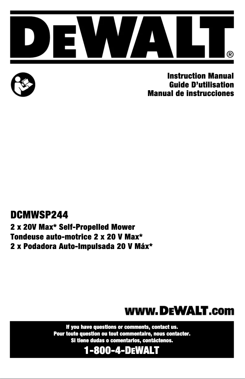 First page image of the manual for DCB104