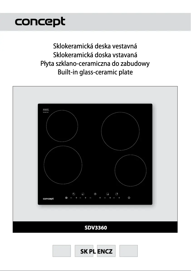 Page 1 of the manual User Manual Concept SDV-3360