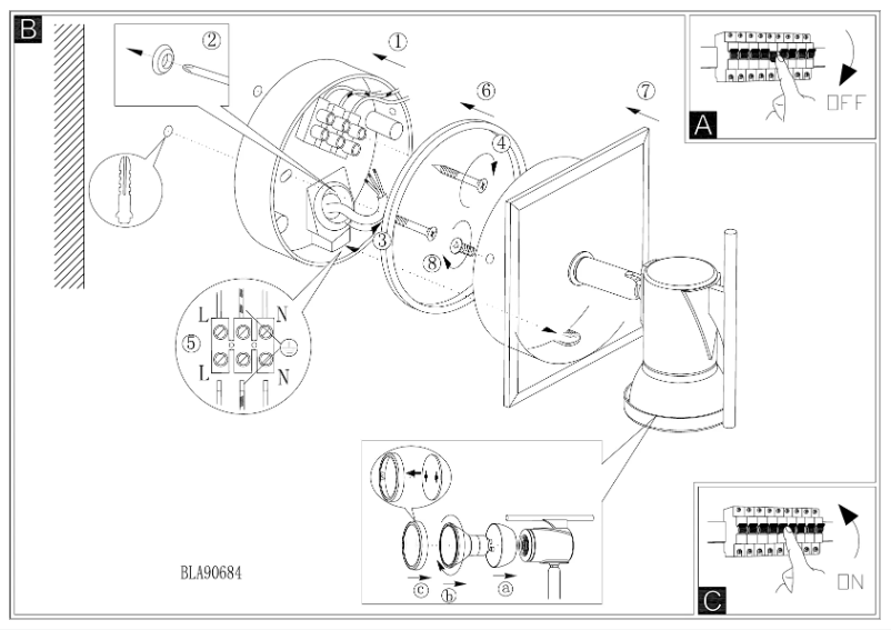 Page 1 of the manual User Manual Eglo Tamara