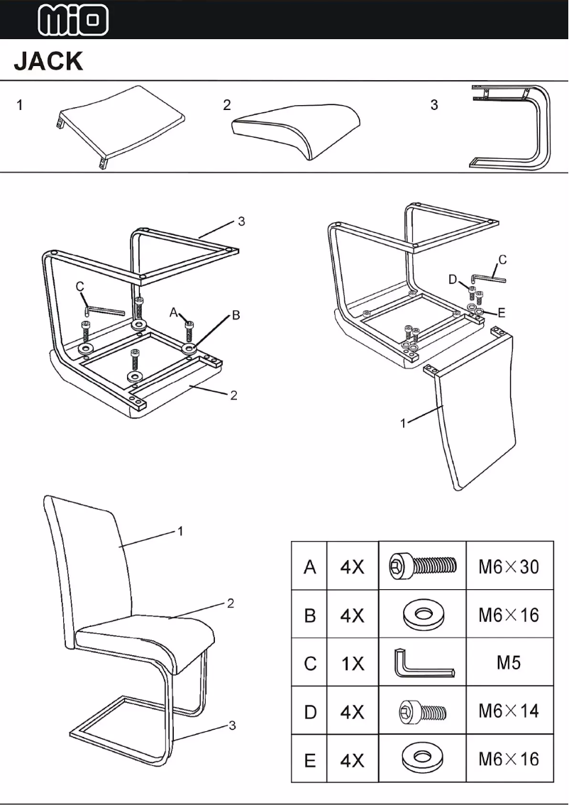 Page 1 of the manual User Manual Mio Jack