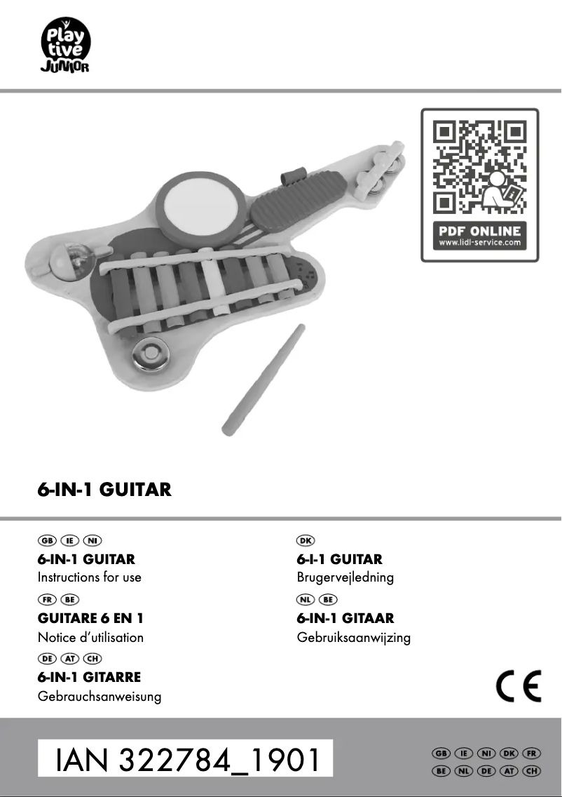 First page image of the manual for IAN 322784