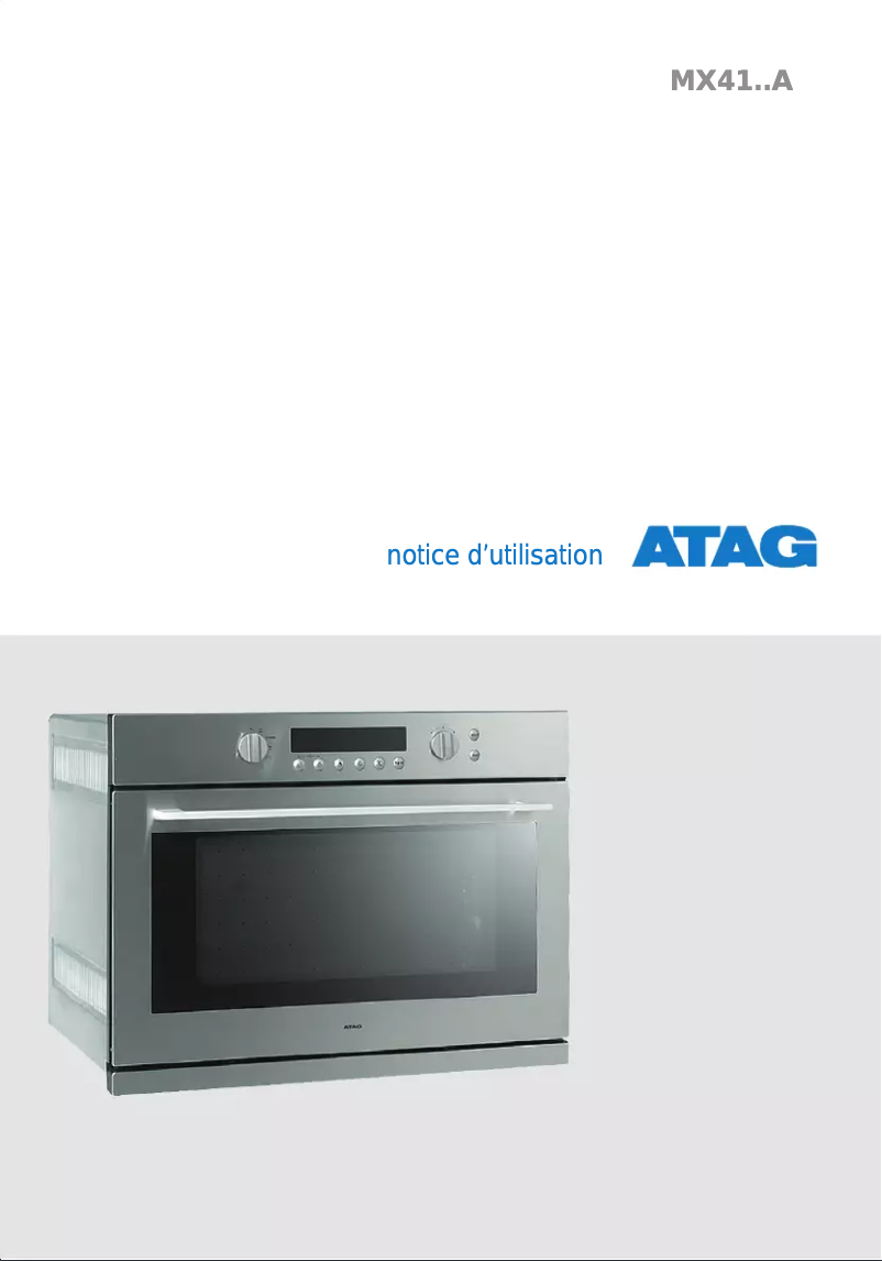 Page 1 de la notice Manuel utilisateur Atag MX4192A