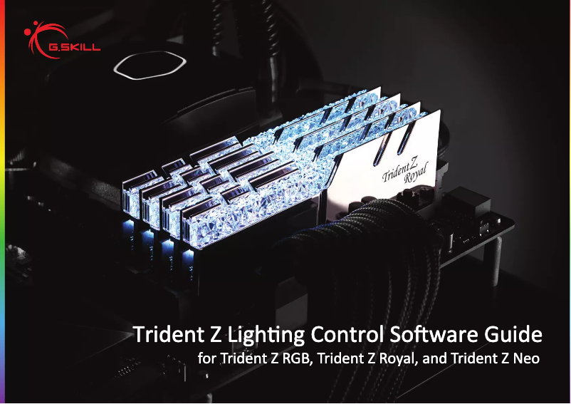 Page 1 of the manual User Manual G.Skill F4-3600C17Q2-128GTZSW