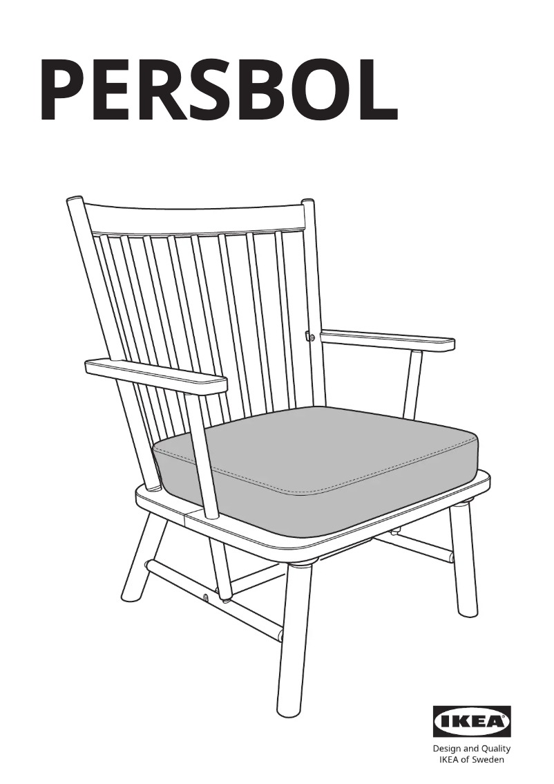 Page 1 of the manual User Manual Ikea PERSBOL 905.259.23