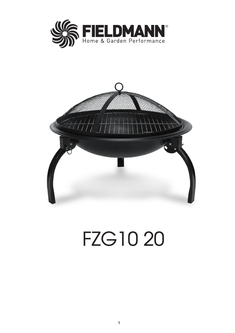 First page image of the manual for FZG 1020