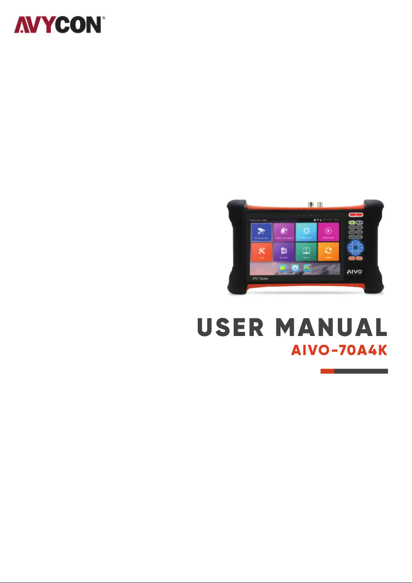 First page image of the manual for AIVO-70A4K