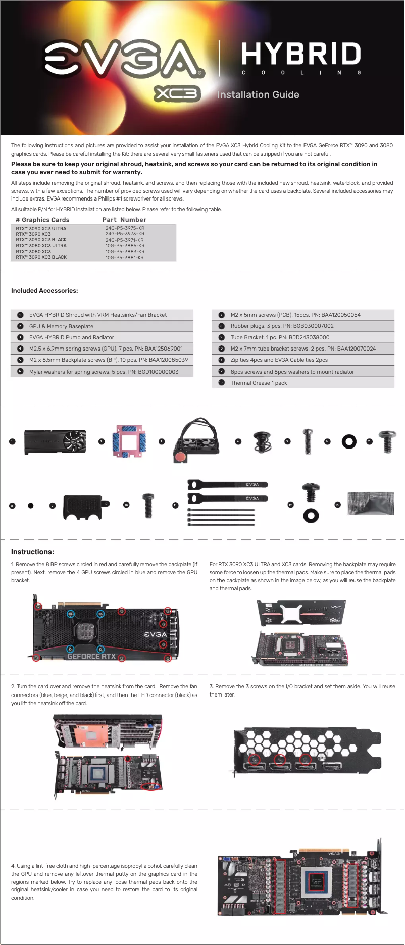 Page 1 of the manual User Manual EVGA XC3
