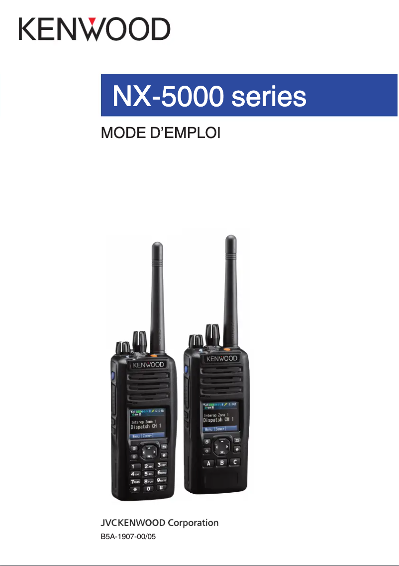 First page image of the manual for NX-5400